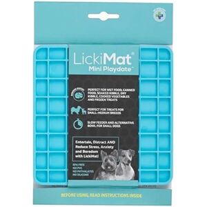 LickiMat Mini Classic Playdate Food Mat for Dogs, Slow Feeding for Boredom and Anxiety Relief LickiMat Mini Classic Playdate Food Mat for Dogs, Slow Feeding for Boredom and Anxiety Relief