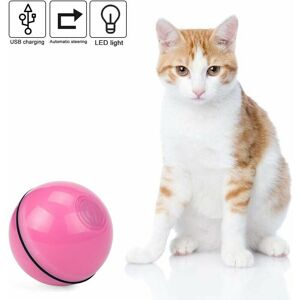 HOOPZI Light Up Ball for Cat Toy 360 Degree Automatic Rotating Ball with led Light and usb Rechargeable Battery Electric Interactive Toy for Pets Cats HOOPZI Light Up Ball for Cat Toy 360 Degree Automatic Rotating Ball with led Light and usb Rechargeable Battery Electric Interactive Toy for Pets Cats