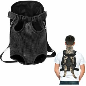 HÉLOISE Medium Small Dog Belly Backpack, Dog Front Carrier Bag, Pet Dog Cat Travel Accessories Bag, Portable Dog Walking Backpack, Black (M) HÉLOISE Medium Small Dog Belly Backpack, Dog Front Carrier Bag, Pet Dog Cat Travel Accessories Bag, Portable Dog Walking Backpack, Black (M)