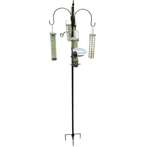 Selections - Metal Complete Bird Feeding Station with 4 Large Feeders & Stabiliser Stand Selections - Metal Complete Bird Feeding Station with 4 Large Feeders & Stabiliser Stand