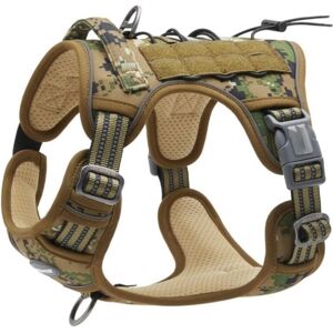 Csparkv - Military Equipment Size xl, Woodland Camo, No Pull Dog Harness, Adjustable Breathable Tactical Dog Harness Easy to Put on for Medium Large Csparkv - Military Equipment Size xl, Woodland Camo, No Pull Dog Harness, Adjustable Breathable Tactical Dog Harness Easy to Put on for Medium Large