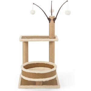 Costway - Modern Cat Tower Cat Indoor Climbing Activity Tower Small Kitten Play House Costway - Modern Cat Tower Cat Indoor Climbing Activity Tower Small Kitten Play House