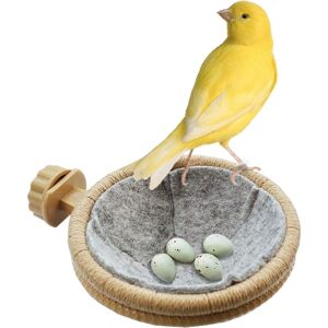 GROOFOO Multi functional detachable Bird Nest Canary Finch Parrot Nest with Felt(4.5 inches) GROOFOO Multi functional detachable Bird Nest Canary Finch Parrot Nest with Felt(4.5 inches)