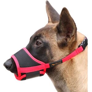 LONGZIMING Muzzle for Dogs Soft Adjustable Muzzle for Dogs Nylon, Anti Bark Anti-Bite Muzzle, Medium and Small Dog Muzzle, S, Black LONGZIMING Muzzle for Dogs Soft Adjustable Muzzle for Dogs Nylon, Anti Bark Anti-Bite Muzzle, Medium and Small Dog Muzzle, S, Black