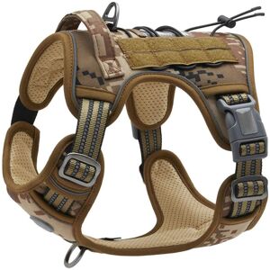 Cyslmuk - No Pull Dog Harness, Adjustable Breathable Tactical Dog Harness Easy to Put on for Small Medium Large Dogs, Durable Reflective Vest, Cyslmuk - No Pull Dog Harness, Adjustable Breathable Tactical Dog Harness Easy to Put on for Small Medium Large Dogs, Durable Reflective Vest,