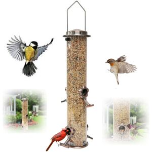 COOCHEER Outdoor Hanging Bird Feeder for Garden and Yard with 4 Feeding Ports for Bird Watching COOCHEER Outdoor Hanging Bird Feeder for Garden and Yard with 4 Feeding Ports for Bird Watching