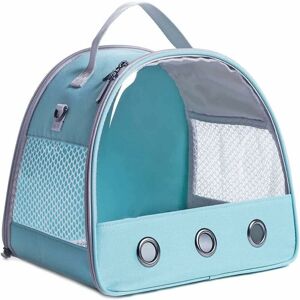 Orchidée - Outdoor Travel Bag Zipper Breathable Outdoor Pet Bag Small Dog Carrier Bag - Blue Orchidée - Outdoor Travel Bag Zipper Breathable Outdoor Pet Bag Small Dog Carrier Bag - Blue