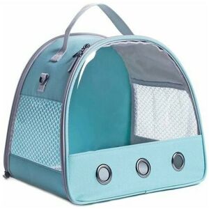 DEWDAT Outdoor Travel Bag Zipper Breathable Outdoor Pet Bag Small Dog Carrier Bag - Blue DEWDAT Outdoor Travel Bag Zipper Breathable Outdoor Pet Bag Small Dog Carrier Bag - Blue