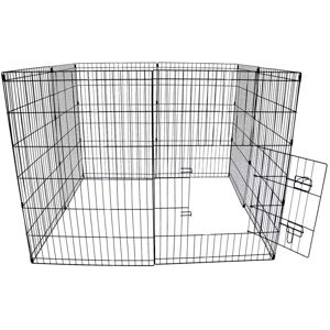 Oypla - 91cm Large Folding Pet Dog Rabbit Run Play Pen Cage Enclosure Fence Oypla - 91cm Large Folding Pet Dog Rabbit Run Play Pen Cage Enclosure Fence