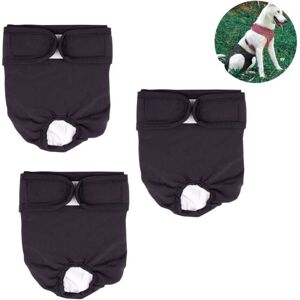 Cyslmuk - Pack of 3 Washable and Reusable Dog Diapers, Dog Menstrual Panties, Highly Absorbent Hygienic Diapers, Anti-Harassment Menstrual Panties Cyslmuk - Pack of 3 Washable and Reusable Dog Diapers, Dog Menstrual Panties, Highly Absorbent Hygienic Diapers, Anti-Harassment Menstrual Panties