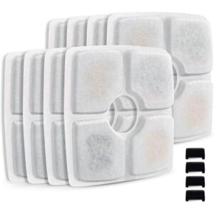 COOCHEER Pack Replacement Filters for Water Fountain Filter with Activated Carbon Resin Three Layer Filtration System for Water Fountain and Cat COOCHEER Pack Replacement Filters for Water Fountain Filter with Activated Carbon Resin Three Layer Filtration System for Water Fountain and Cat