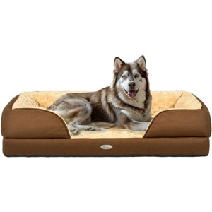 Calming Dog Bed Pet Mattress w/ Removable Cover, Anti-Slip Bottom, for Large Dogs, 120L x 80W x 22Hcm Brown - Pawhut Calming Dog Bed Pet Mattress w/ Removable Cover, Anti-Slip Bottom, for Large Dogs, 120L x 80W x 22Hcm Brown - Pawhut