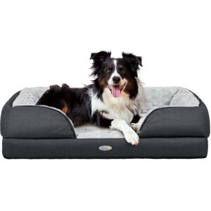 Dog Bed Calming Pet Bed Dog Mattress for Medium Dogs Grey - Pawhut Dog Bed Calming Pet Bed Dog Mattress for Medium Dogs Grey - Pawhut