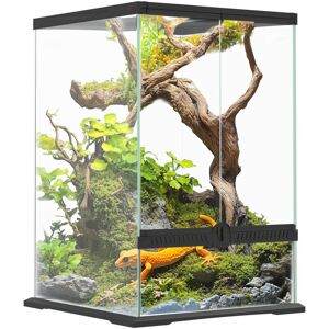 Pawhut - Glass Reptile Terrarium, Vivarium for Lizards Frogs Snakes Turtles 40L Pawhut - Glass Reptile Terrarium, Vivarium for Lizards Frogs Snakes Turtles 40L