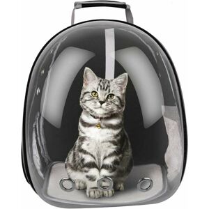 HOOPZI Pet Carrier Backpack for Dogs and Cats Transparent Small Portable and Breathable Backpack-Black HOOPZI Pet Carrier Backpack for Dogs and Cats Transparent Small Portable and Breathable Backpack-Black