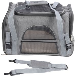 Groofoo - Pet Carrier Breathable Mesh Cat Carrier Bag Collapsible Portable Dog Carrier Large Capacity Puppy Bag for Travel Camping Shopping Grey Groofoo - Pet Carrier Breathable Mesh Cat Carrier Bag Collapsible Portable Dog Carrier Large Capacity Puppy Bag for Travel Camping Shopping Grey