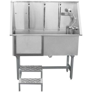 Monster Shop - Pet Dog Bath Steel Tub Washing Station 400mm Monster Shop - Pet Dog Bath Steel Tub Washing Station 400mm