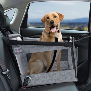 Héloise - Pet Dog Car Seat, Dog Car Seat Carrier Bag for Small,Medium Large Dogs, Backseat or Front Seat,Waterproof Cushion,Breathable Mesh Héloise - Pet Dog Car Seat, Dog Car Seat Carrier Bag for Small,Medium Large Dogs, Backseat or Front Seat,Waterproof Cushion,Breathable Mesh