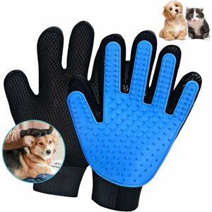 HÉLOISE Pet Grooming Glove, 1 Pair Cat Brush Glove, Silicone Grooming Glove, Dog Grooming Glove, Massage Grooming Glove, Effective Tool for Removing Fallout HÉLOISE Pet Grooming Glove, 1 Pair Cat Brush Glove, Silicone Grooming Glove, Dog Grooming Glove, Massage Grooming Glove, Effective Tool for Removing Fallout