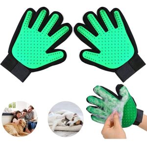 Héloise - Pet Grooming Mitt, Pet Cleaning Mitt, Dog Brush Mitt, Cat Grooming Massage, for Hair Removal (Green) Héloise - Pet Grooming Mitt, Pet Cleaning Mitt, Dog Brush Mitt, Cat Grooming Massage, for Hair Removal (Green)