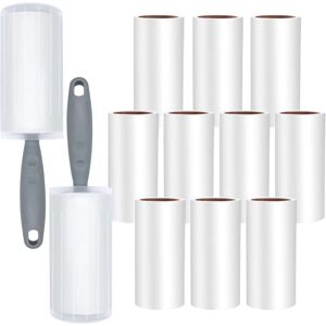 Héloise - Pet Hair Roller, 720 Sheets Sticky Brush, Anti-Hair Clothes Brush, Strong Adhesive Brush Adhesive (12 Rollers + 2 Brush) Héloise - Pet Hair Roller, 720 Sheets Sticky Brush, Anti-Hair Clothes Brush, Strong Adhesive Brush Adhesive (12 Rollers + 2 Brush)