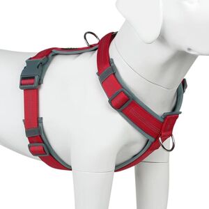 Groofoo - Pet No Pull Dog Harness, Adjustable Nylon Harness with Soft Padding, Reflective and Heavy Duty Dog Harness for Small, Medium, Large Groofoo - Pet No Pull Dog Harness, Adjustable Nylon Harness with Soft Padding, Reflective and Heavy Duty Dog Harness for Small, Medium, Large