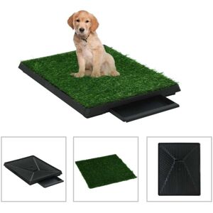 Pet Toilet with Tray & Faux Turf Green 63x50x7 cm wc Vidaxl Pet Toilet with Tray & Faux Turf Green 63x50x7 cm wc Vidaxl