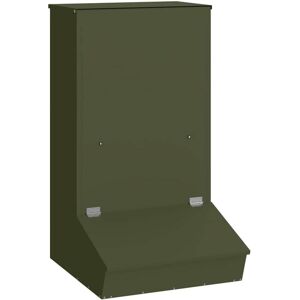 Pig Feeder Olive Green 55 x 51 x 91.5 cm Cold-Rolled Steel vidaXL Pig Feeder Olive Green 55 x 51 x 91.5 cm Cold-Rolled Steel vidaXL