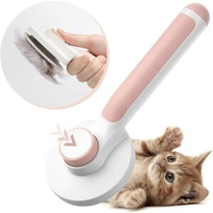 (pink)Dog Cat Brush, Self-Cleaning Brush for Long and Short Dead Hair to Effectively Remove Dead Hair and Tomentose Undercoat Tangles Dead (pink)Dog Cat Brush, Self-Cleaning Brush for Long and Short Dead Hair to Effectively Remove Dead Hair and Tomentose Undercoat Tangles Dead