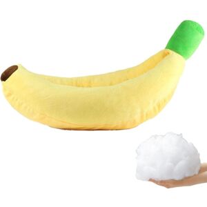 LONGZIMING Plush Dog Cushion Banana Shaped Washable Pet Beds for Small Medium Dogs, Cats - Fluffy Pets Calming Nest Cartoon Dog Bed for The Generic LONGZIMING Plush Dog Cushion Banana Shaped Washable Pet Beds for Small Medium Dogs, Cats - Fluffy Pets Calming Nest Cartoon Dog Bed for The Generic