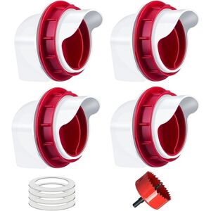 CYSLMUK Port Chicken Feeder, Automatic Chicken Feeder, diy Poultry Feeder Gravity Kit for Buckets Bins CYSLMUK Port Chicken Feeder, Automatic Chicken Feeder, diy Poultry Feeder Gravity Kit for Buckets Bins