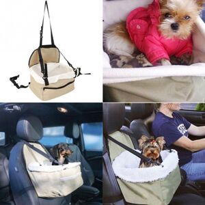 TEHTUY Portable Car Dog Carrier with Leash and Zippered Storage Pocket for Small Pets (as shown) TEHTUY Portable Car Dog Carrier with Leash and Zippered Storage Pocket for Small Pets (as shown)