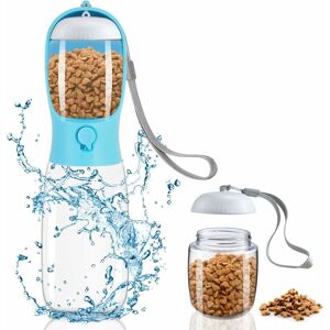 Svkbjroy - Portable Dog Water Bottle,550ML Activated Carbon Filter Dog Water Bottle,Travel Pet Water Bottle with 100ML Dog Food Bottle Svkbjroy - Portable Dog Water Bottle,550ML Activated Carbon Filter Dog Water Bottle,Travel Pet Water Bottle with 100ML Dog Food Bottle