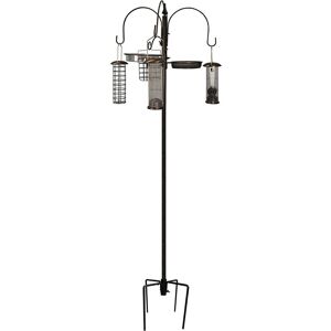 Garden Mile - Metal Complete Bird Feeding Station with 4 Feeders with Stabiliser Stand Garden Mile - Metal Complete Bird Feeding Station with 4 Feeders with Stabiliser Stand