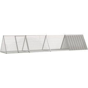 vidaXL Rabbit Cage Galvanized Steel - All-in-One Habitat vidaXL Rabbit Cage Galvanized Steel - All-in-One Habitat