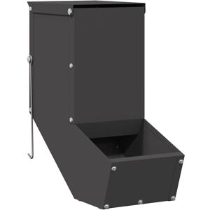 Rabbit Feeder Black 12.5 x 26 x 28.5 cm Cold-Rolled Steel vidaXL Rabbit Feeder Black 12.5 x 26 x 28.5 cm Cold-Rolled Steel vidaXL