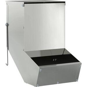 Rabbit Feeder Silver 17.5 x 26 x 28.5 cm Galvanised Steel vidaXL Rabbit Feeder Silver 17.5 x 26 x 28.5 cm Galvanised Steel vidaXL