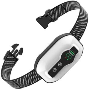 Cyslmuk - Rechargeable Anti Bark Collar for Dogs - 3 Modes Shock/Vibration/Sound, IP67 Waterproof White Cyslmuk - Rechargeable Anti Bark Collar for Dogs - 3 Modes Shock/Vibration/Sound, IP67 Waterproof White