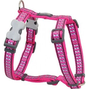 Reflective Dog Harness - Red Dingo - Fuchsia - Size S - Secure - Bright Reflective Dog Harness - Red Dingo - Fuchsia - Size S - Secure - Bright