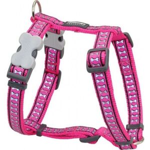 Reflective Dog Harness - Red Dingo - Fuchsia - Size XL - Secure - Durable Reflective Dog Harness - Red Dingo - Fuchsia - Size XL - Secure - Durable
