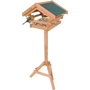 Relaxdays Bird Feeder with Stand, Weatherproof Roof, Garden & Terrace, Bird House, Natural Fir Wood, Orange Relaxdays Bird Feeder with Stand, Weatherproof Roof, Garden & Terrace, Bird House, Natural Fir Wood, Orange
