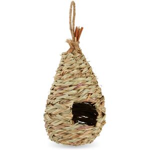 Relaxdays - Bird Nest, For Hanging, Balcony, Terrace, Garden, Woven, Straw, h x d: 29 x 12 cm, Natural Relaxdays - Bird Nest, For Hanging, Balcony, Terrace, Garden, Woven, Straw, h x d: 29 x 12 cm, Natural