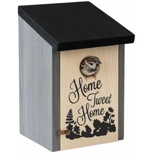 Relaxdays Nesting Box, Small Birds, Home Tweet Home Print, Wooden, Hanging, Decor, HxWxD: 21.5 x 12 x 15.2 cm, Red-Green Relaxdays Nesting Box, Small Birds, Home Tweet Home Print, Wooden, Hanging, Decor, HxWxD: 21.5 x 12 x 15.2 cm, Red-Green