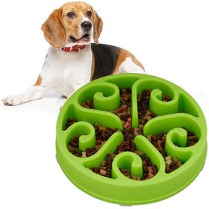 Relaxdays - 2 x Anti-Gulping Bowl, Dog Food Bowl, ø 30 cm, for Slow Eating, Dishwasher Safe Dog Bowl, Green Relaxdays - 2 x Anti-Gulping Bowl, Dog Food Bowl, ø 30 cm, for Slow Eating, Dishwasher Safe Dog Bowl, Green