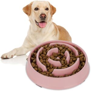 Relaxdays - Slow Feeder Bowl, Set of 2, Anti Gulping, Food for Dogs, 400 ml, Eat Slowly, Dishwasher Safe, Spiral, Pink Relaxdays - Slow Feeder Bowl, Set of 2, Anti Gulping, Food for Dogs, 400 ml, Eat Slowly, Dishwasher Safe, Spiral, Pink