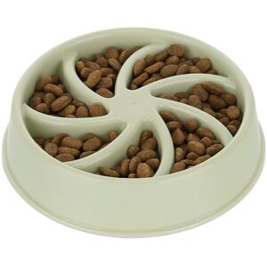 Relaxdays - 3 x anti-gulping bowl, dog food bowl 600 ml, slow feeding pet bowl, dishwasher safe, green Relaxdays - 3 x anti-gulping bowl, dog food bowl 600 ml, slow feeding pet bowl, dishwasher safe, green