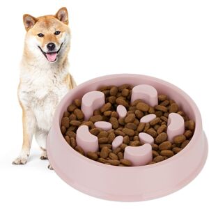 Relaxdays - Slow Feeder Bowl, Set of 3, Anti Gulping, Food for Dogs, 600 ml, Eat Slowly, Dishwasher Safe, Pattern, Pink Relaxdays - Slow Feeder Bowl, Set of 3, Anti Gulping, Food for Dogs, 600 ml, Eat Slowly, Dishwasher Safe, Pattern, Pink