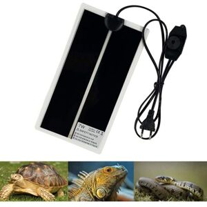 TEHTUY Reptile Heating Mat, 28x15CM Adjustable Terrarium Heating Mat with Temperature Control for Reptiles - Turtles, Snakes, Lizards, Geckos, Spiders, Black TEHTUY Reptile Heating Mat, 28x15CM Adjustable Terrarium Heating Mat with Temperature Control for Reptiles - Turtles, Snakes, Lizards, Geckos, Spiders, Black