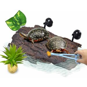 DEWDAT Reptile Platform Turtle Platform, Turtle Basking Floating Platform Reptile Resin Shelter Aquarium Ornament Tank Frog Aquarium Semi Aquatic Animals DEWDAT Reptile Platform Turtle Platform, Turtle Basking Floating Platform Reptile Resin Shelter Aquarium Ornament Tank Frog Aquarium Semi Aquatic Animals