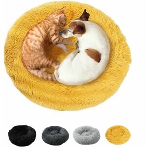 Dewdat - Round Cushion 50cm Pet Bed Cat Cushion Basket Dog Cat Bed Round Dog Cat Bed Basket Donut Soft Calming Comfy Dog Bed Cat Cushion Dewdat - Round Cushion 50cm Pet Bed Cat Cushion Basket Dog Cat Bed Round Dog Cat Bed Basket Donut Soft Calming Comfy Dog Bed Cat Cushion
